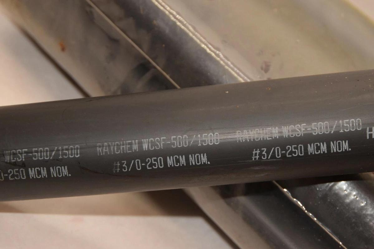 (NEW - Pack 10) RAYCHEM / THERMOFIT WCSF1500-12-A 12" Black Heat Shrink Tubing