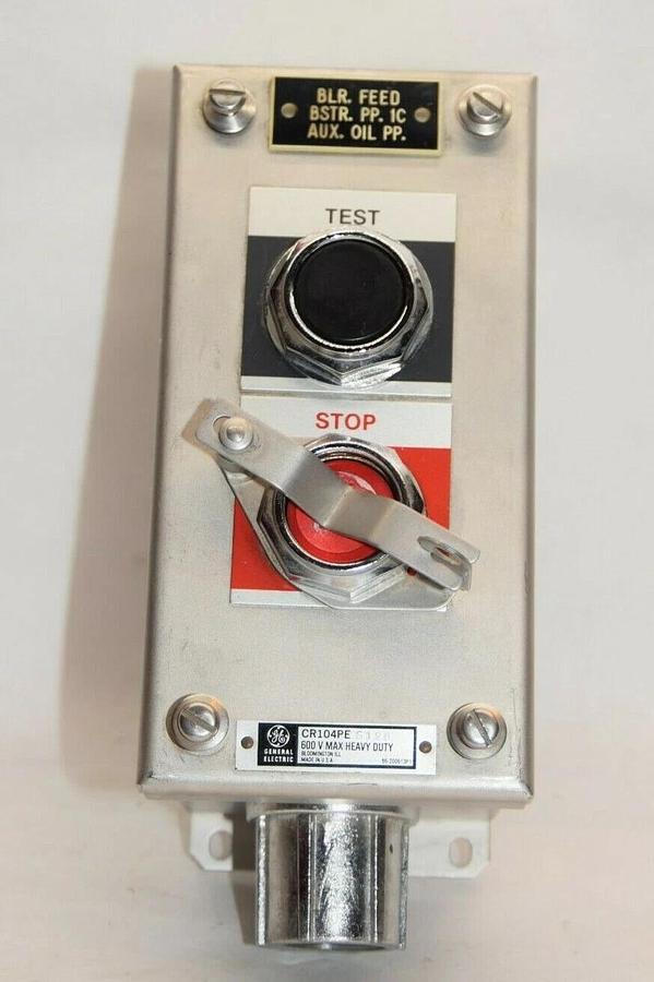 NEW) GE GENERAL ELECTRIC CR104PES12B CR104PE S12B 600V 2 Button Unit Enclosure
