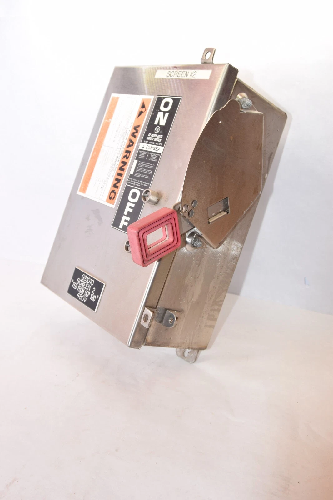Used GE GENERAL ELECTRIC TH3361SS316 Model 1 30A Amp 600V Safety Switch W/ 20Amp Fuse