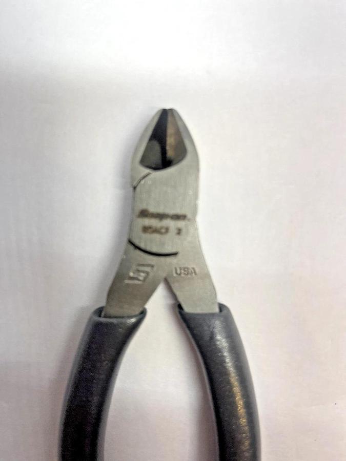 Used Snap-on Tools NEW DARK TITANIUM 5" Soft Grip Diagonal Cutter Pliers 85ACFDT *NEW