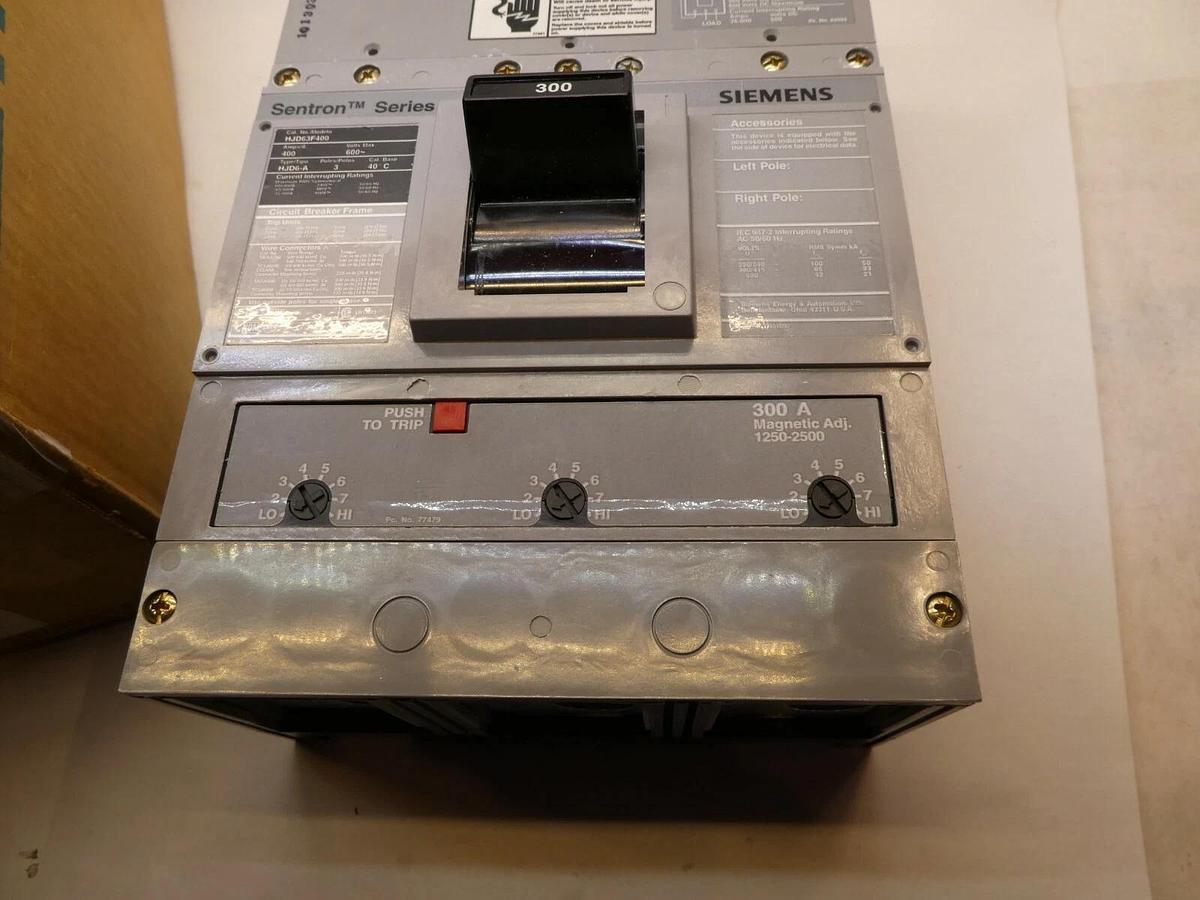 SIEMENS HJD63B300L 300A breaker 300 Amp trip unit  frame hjd63f400 HJD6 3P 300 A