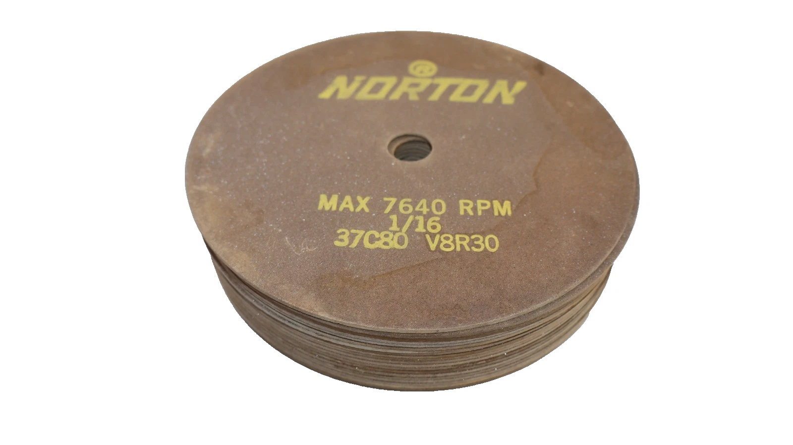 (Lot of 23) NORTON 37C80 V8R30 37C80V8R30 1/16" 7640rpm 6" Grinding Wheel NEW