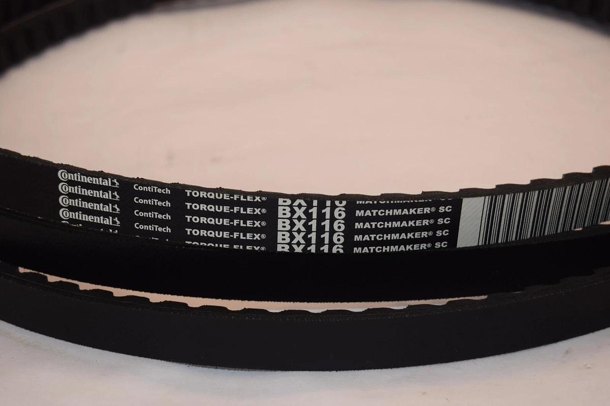 (NEW) CONTINENTAL BX116 Torque-Flex Matchmaker Cogged V-Belt