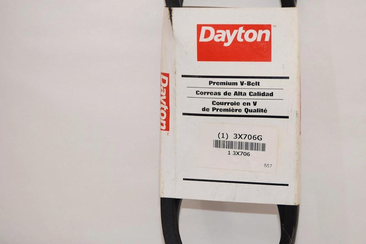 (NEW) DAYTON 3X706G Premium V-Belt