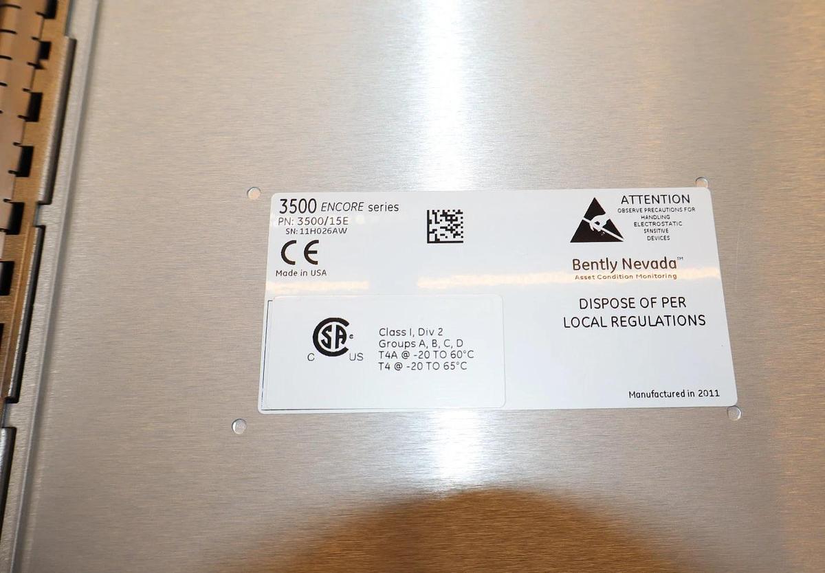 Bentley Nevada 3500/15E ENCORE Series Power Supply 28VDC 120VAC