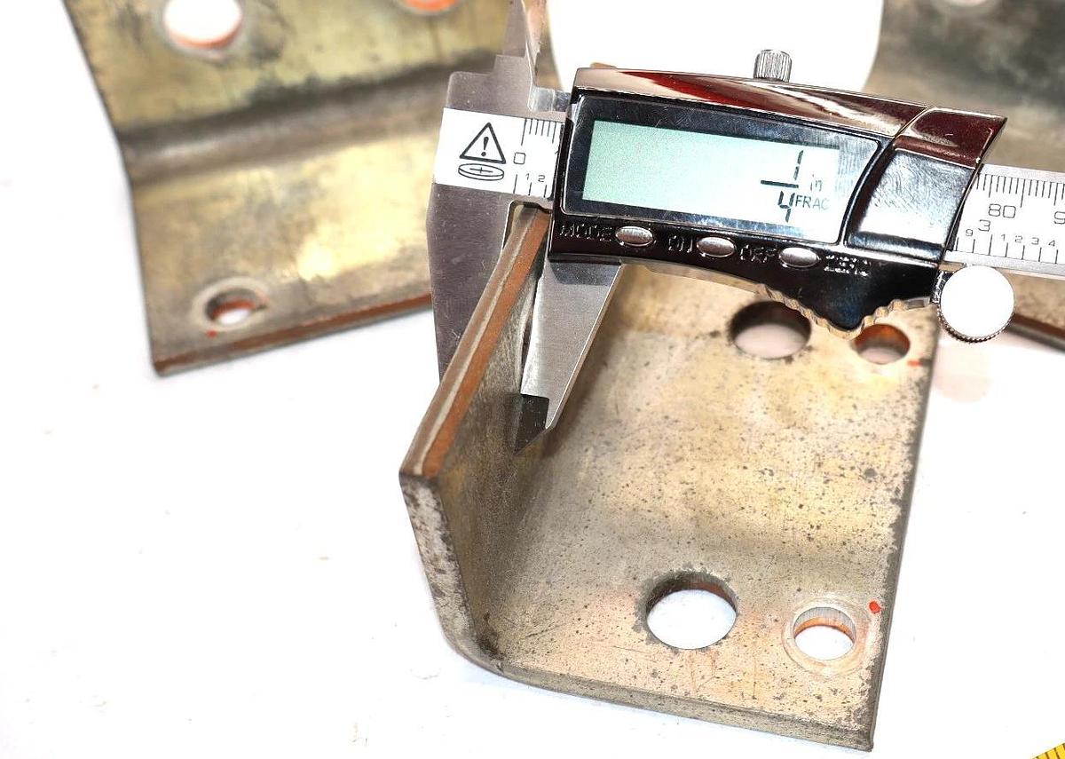 Used 4" x 2-1/2" x 2" x 1/4" Copper Buss Bar Plate (Lot of 3)