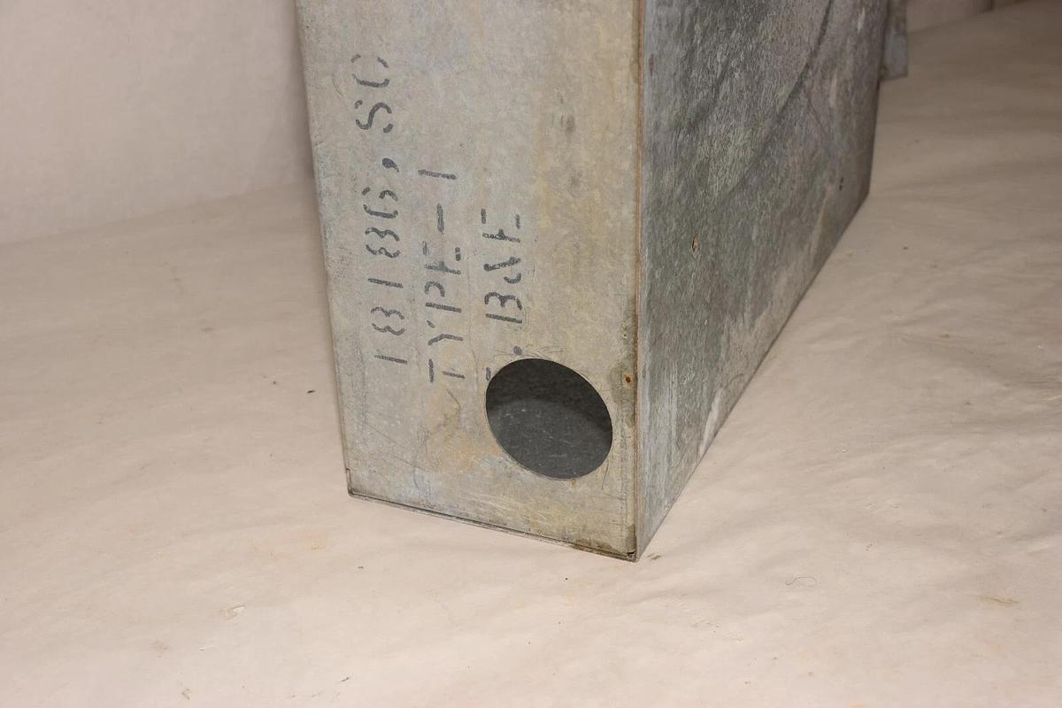 Used Galvanized Enclosure 16GAG90U 18" x 18" x 6" , 16 Gauge, Type 1