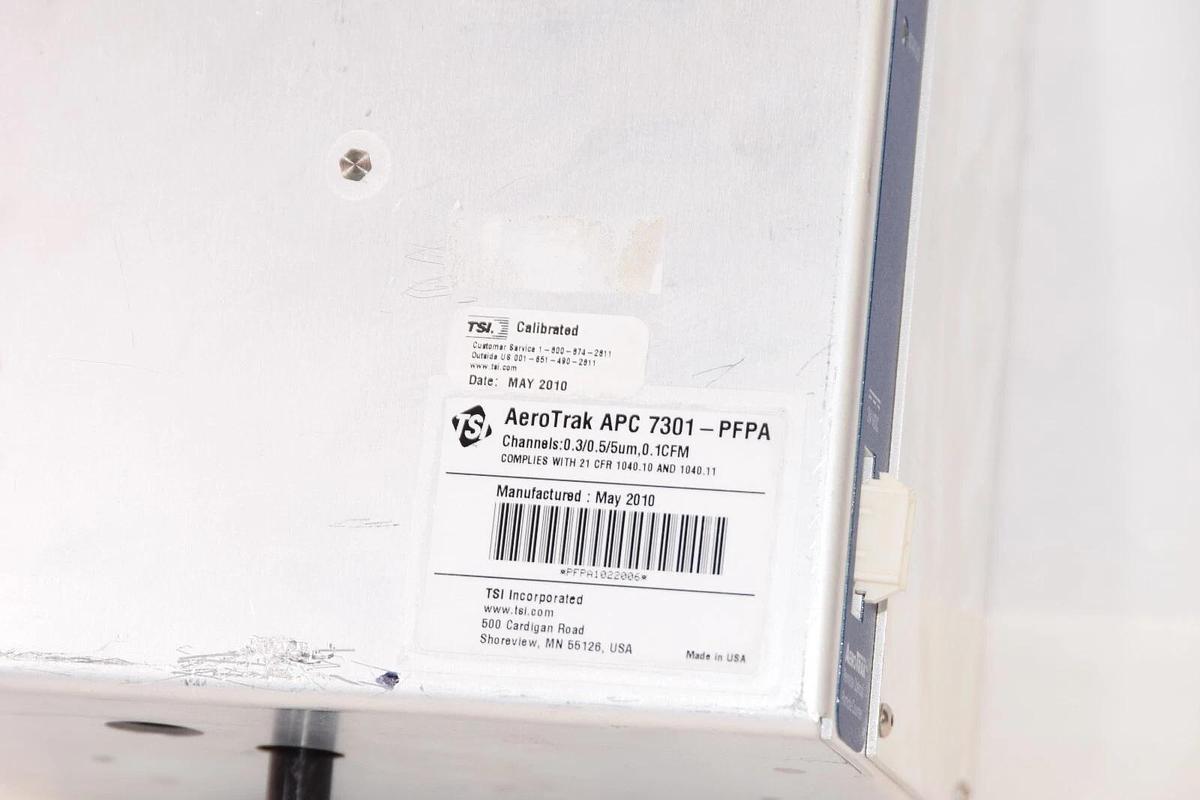 Used TSI / AEROTRAK APC 7301-PFPA 0.3/0.5/5um, 0.1CFM Remote Particle Counter