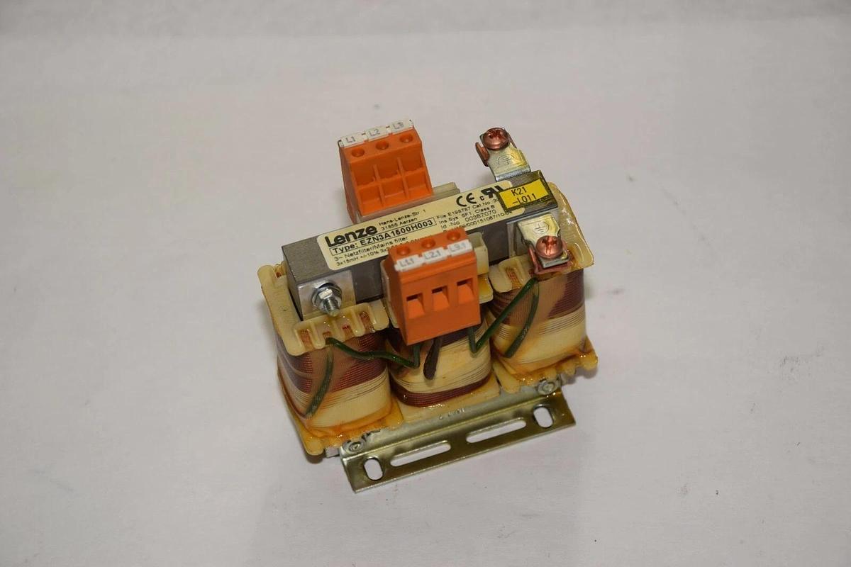Used Lenze EZN3A1500H003 3x15mH +/-10% 3 x 2,5A Mains Line Filter Transformer