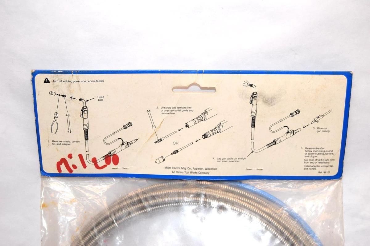 Miller 129179 , GA21C / MWG21C / GA20C MIG Gun Liner .030/.035x15Ft (New)