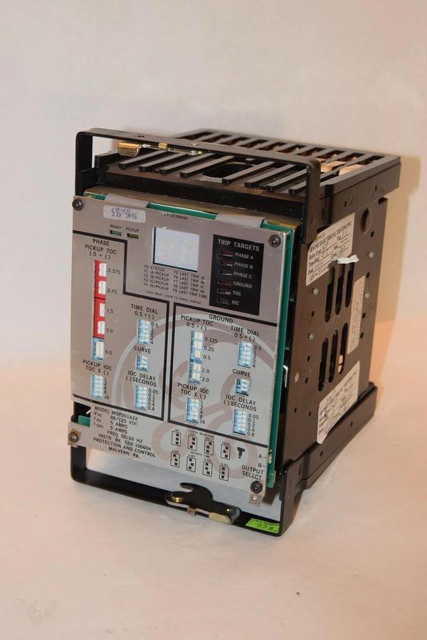 Used GE GENERAL ELECTRIC MDP201A2A 48/125VDC 5A 50/60Hz Voltage Relay