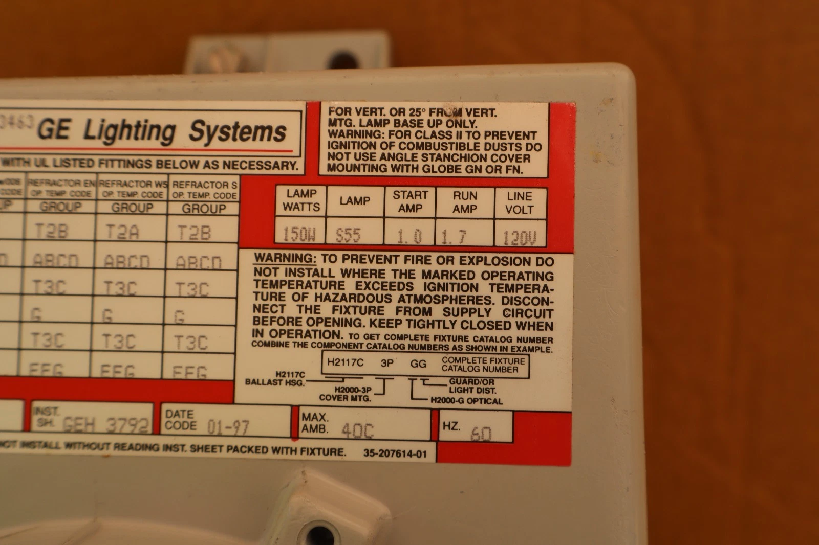 GE General Electric Filtrgard Ballast ASM H2115S 150W 120v (New)