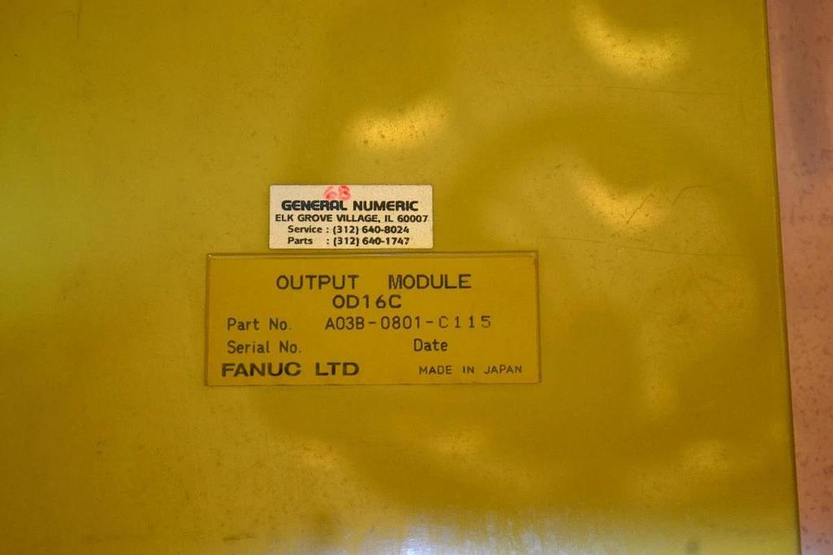 Used FANUC OUTPUT MODULE OD16C 0D16C A03B-0801-C115 A03B0801C115