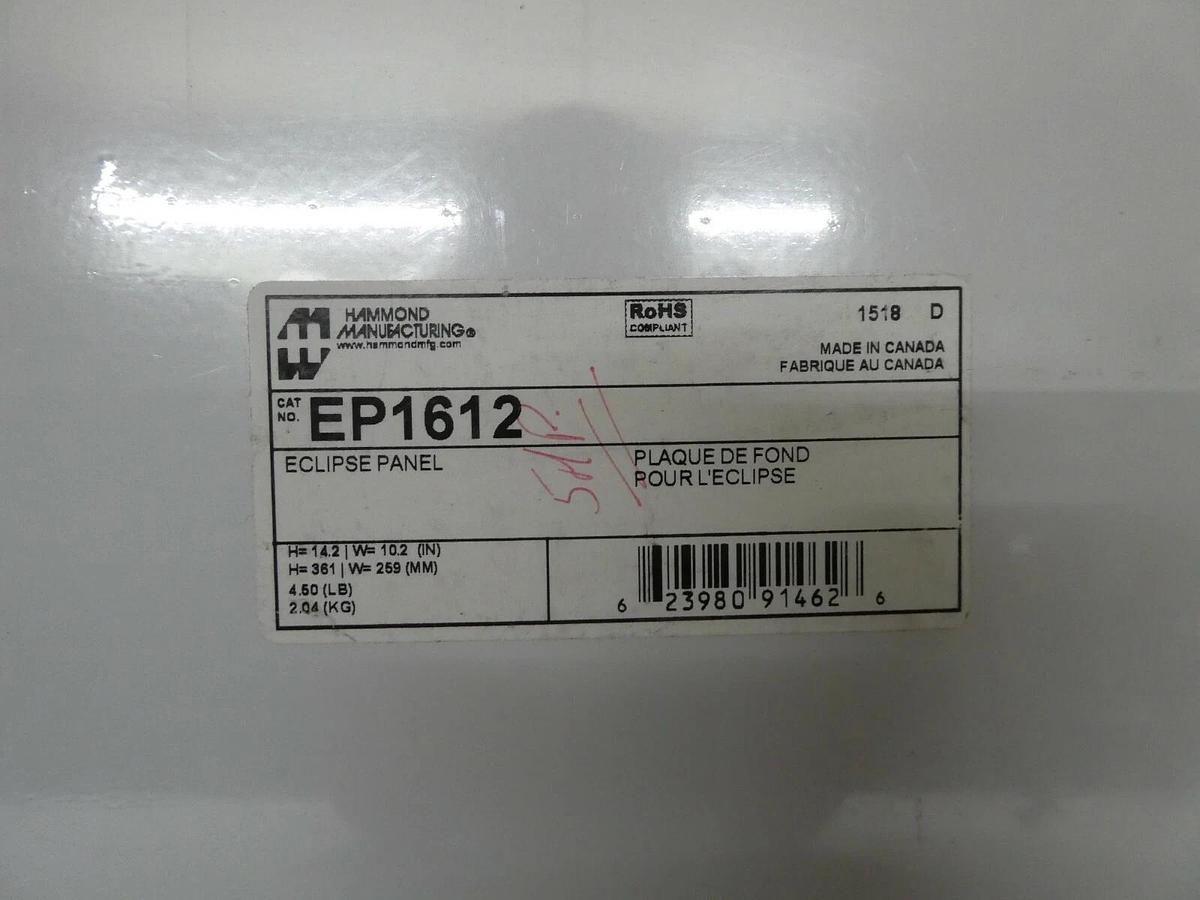 (NEW) HAMMOND EP1612 14.2" x 10.2" Eclipse Enclosure Panel