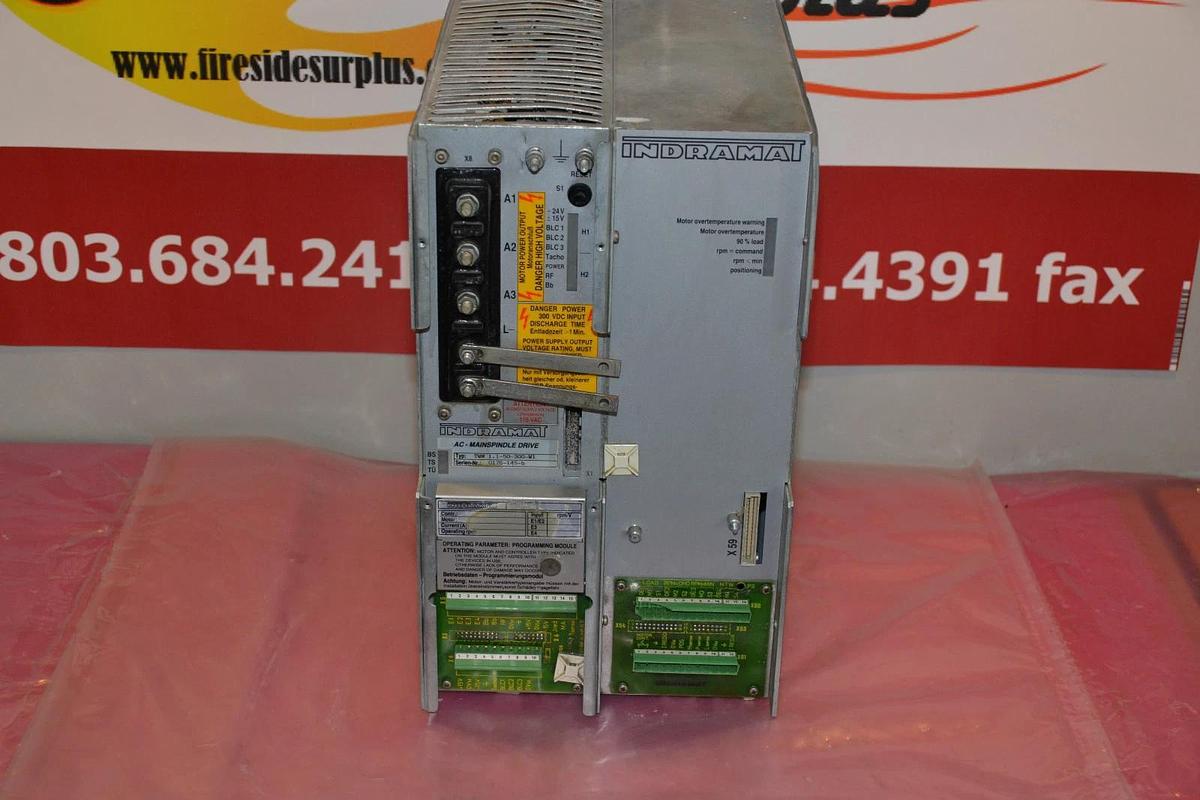 Used INDRAMAT AC MAINSPINDLE DRIVE TWM 1.1-50-300-W1 TWM1.1-50-300-W1
