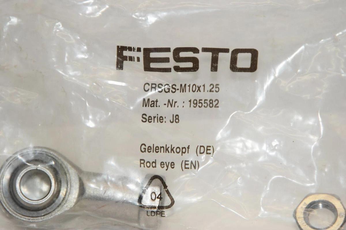 (NEW) FESTO CRSGS-M10x1.25 CRSGSM10x1.25 195582 Rod End