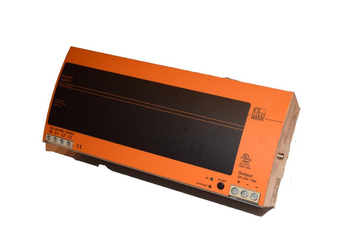 Used IFM DN2035 POWER SUPPLY  400-500 VAC 3ph - 24-28 VDC 3 phase to 24v dc converter