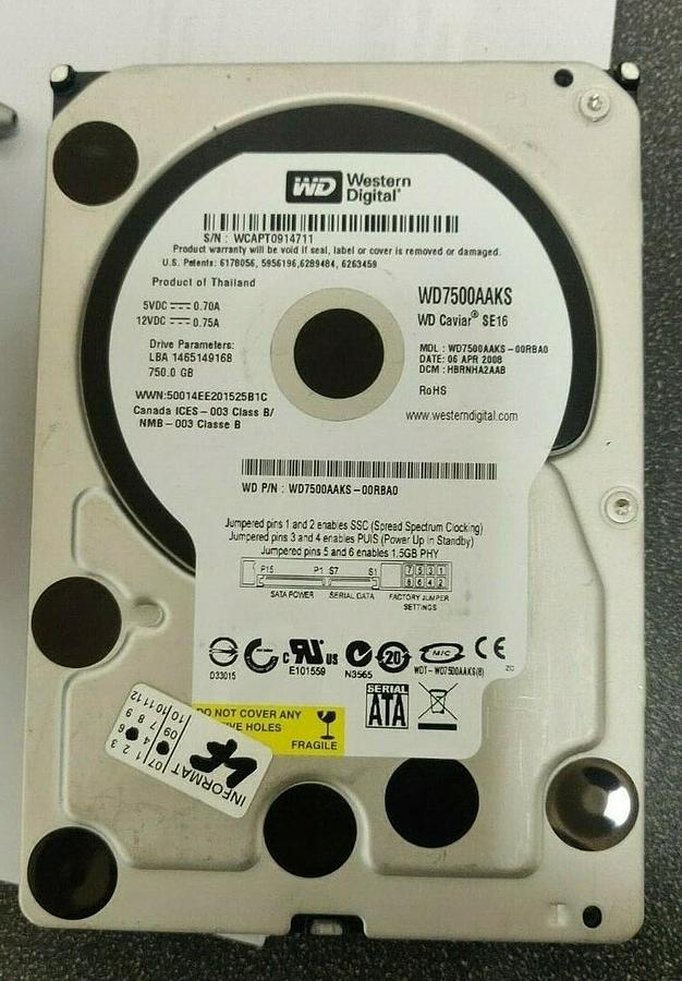 Used WESTERN DIGITAL WD800JB WD800JB-22JJC0 80GB WD Caviar SE Hard Drive