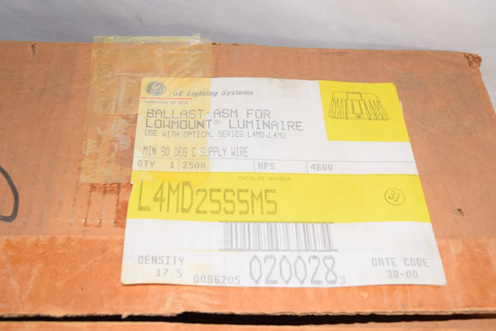 (NEW) GE LIGHTING SYSTEMS L4MD25S5M5 250W Ballast ASM for Lowmount Luminaire