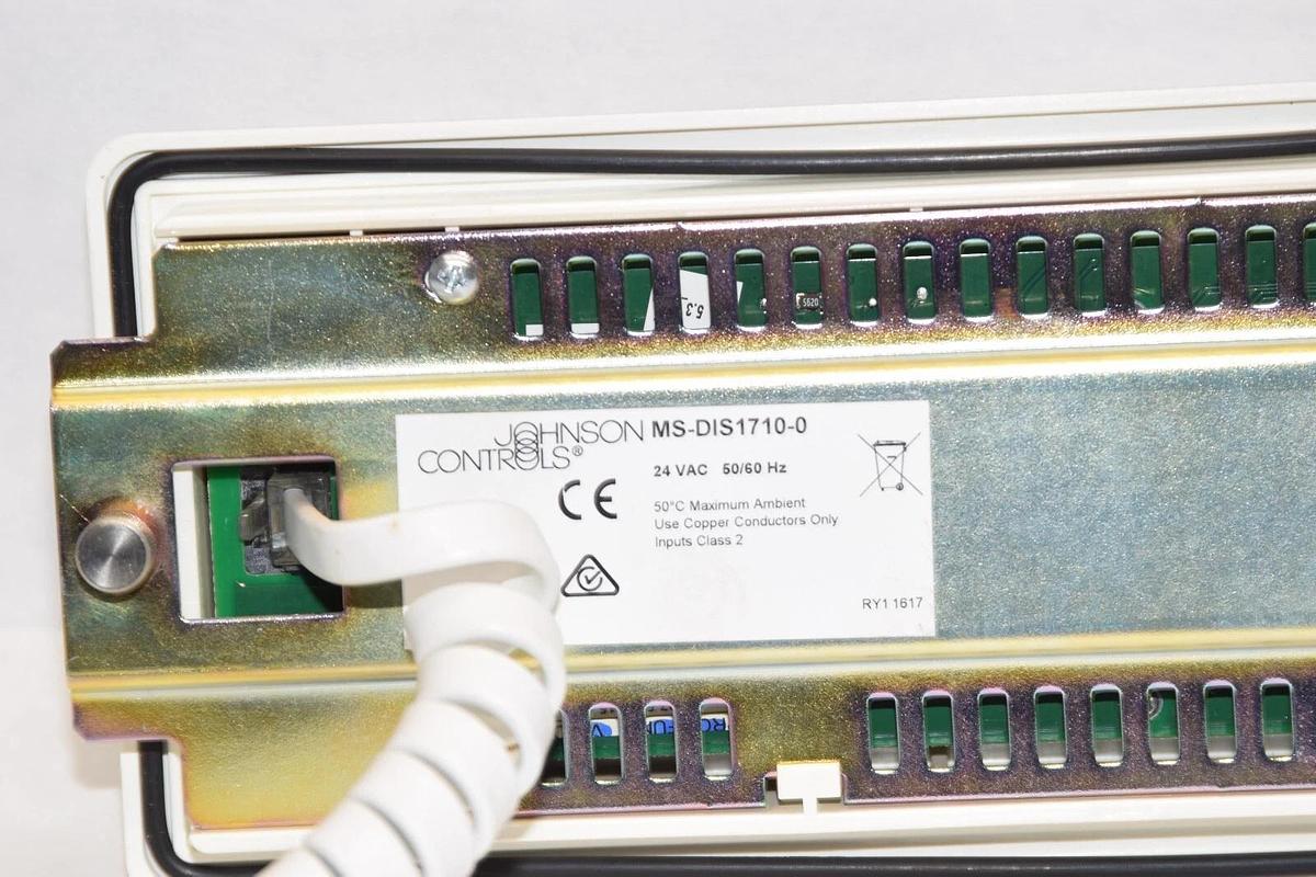 Used JOHNSON CONTROLS MS-DIS1710-0 24Vac 50/60Hz LCD Controller Display