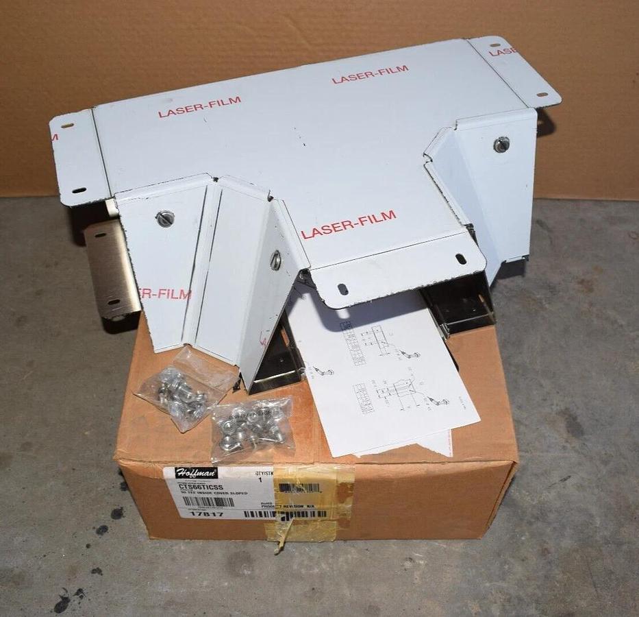 HOFFMAN CTS66TICSS 90 Tee Inside Cover Sloped Covered Cable Tray 304ss (NEW)