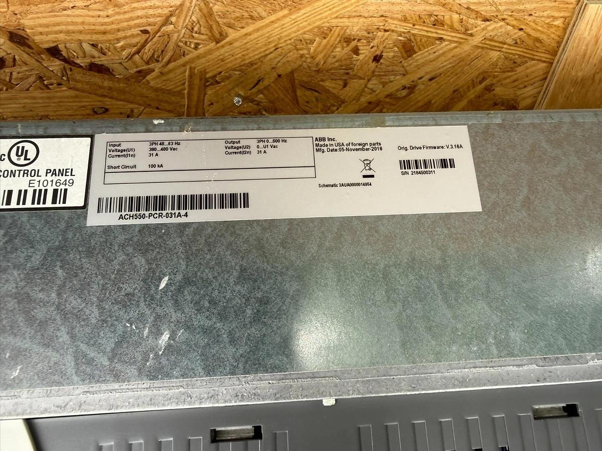 ABB Drive ACH580-PCR-044A-4+B056 3ph 480v ACH580PCR044A (NEW take out)