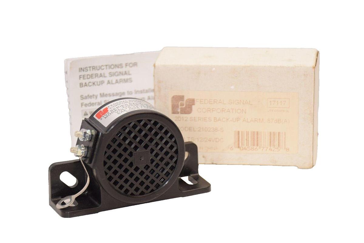 (NEW) FEDERAL SIGNAL 210238-S , 210238S 12-24Vdc 2102 Series Back Up Alarm