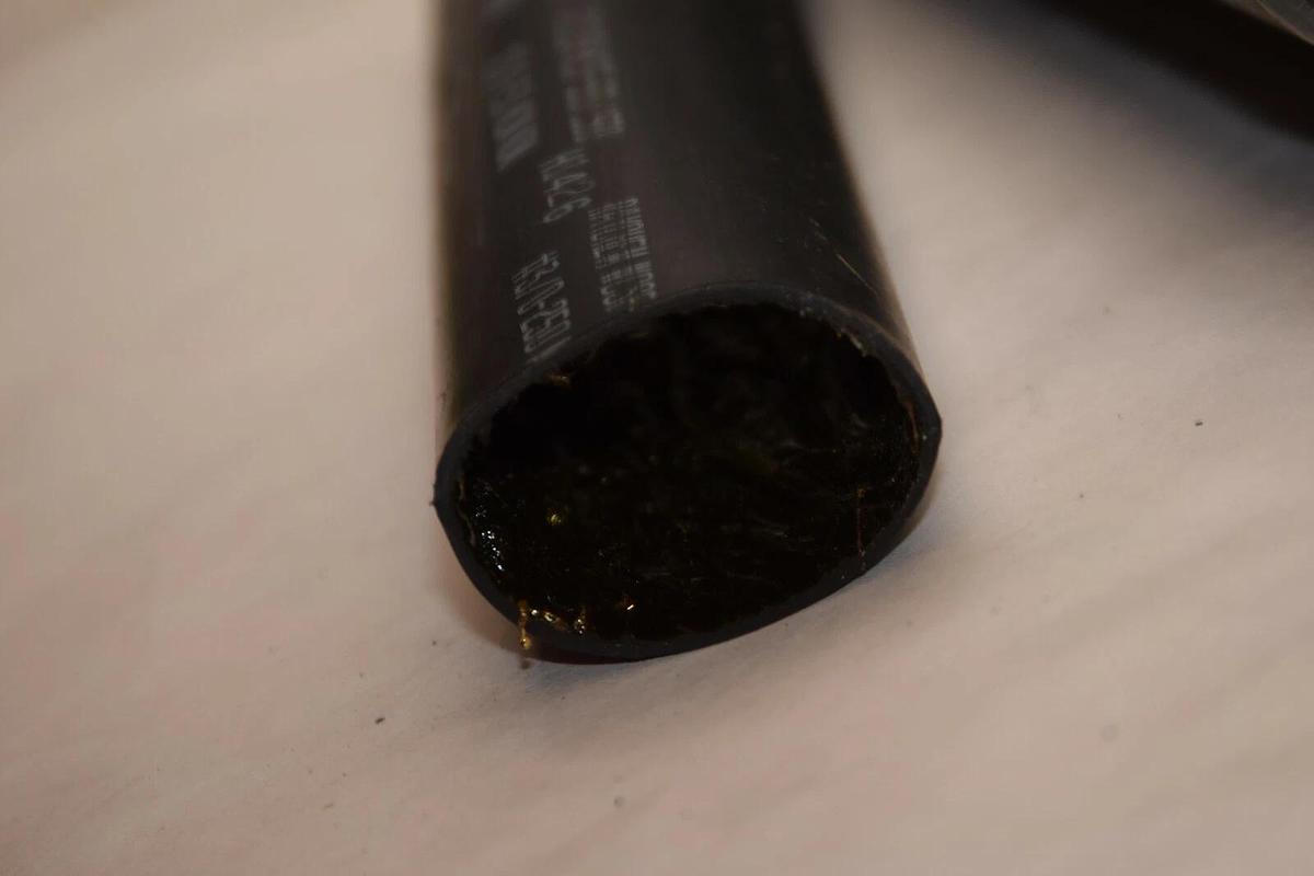 (NEW - Pack 10) RAYCHEM / THERMOFIT WCSF1500-12-A 12" Black Heat Shrink Tubing