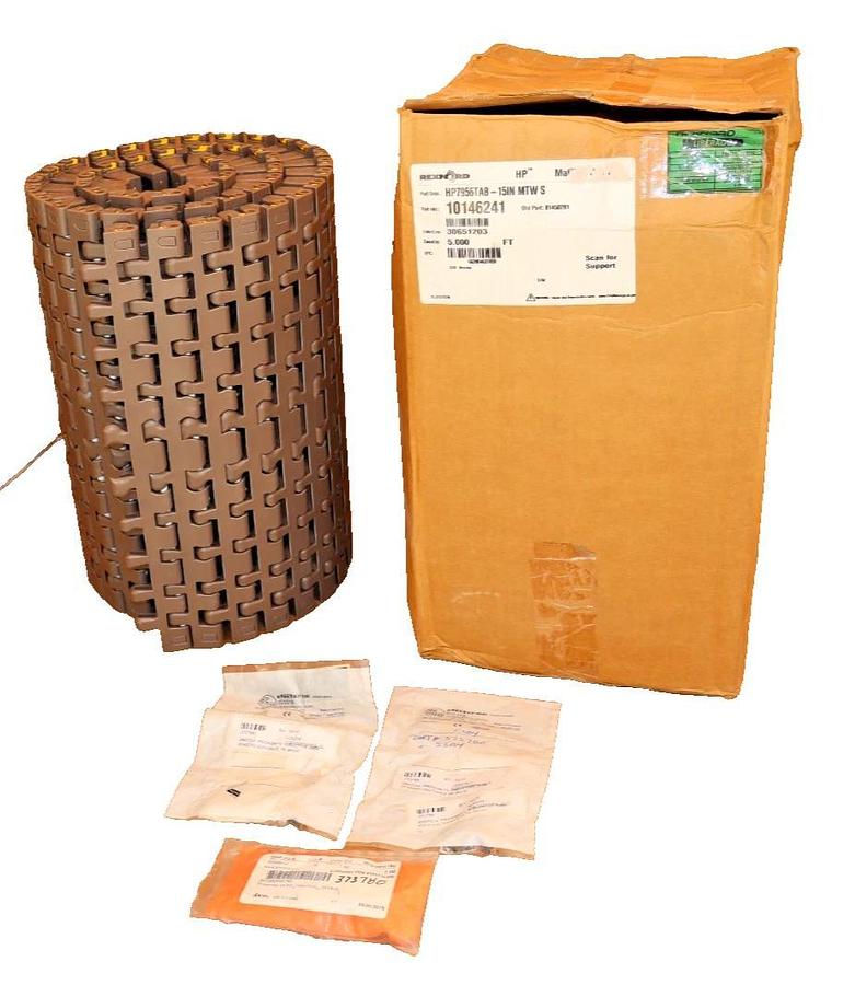 Rexnord Mat-Top Chain 5' 10146241 HP7956TAB-15IN MTW S HP7956TAB-15INMTWS (NEW)