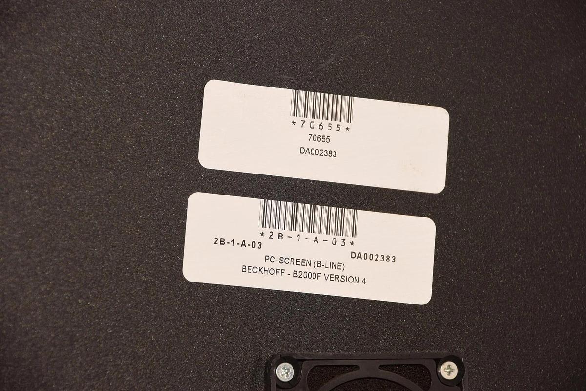 Used BECKHOFF  PC Control Unit PC Screen B-line B2000F DA002383 2B-1-A-03