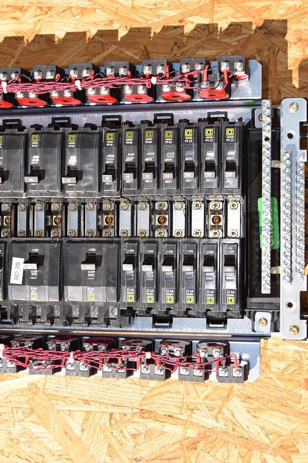 Used Square D 42 pole 225A Max NQM Panelboard Interior NQM442L2CGSNL 240v 225 Amp 3ph