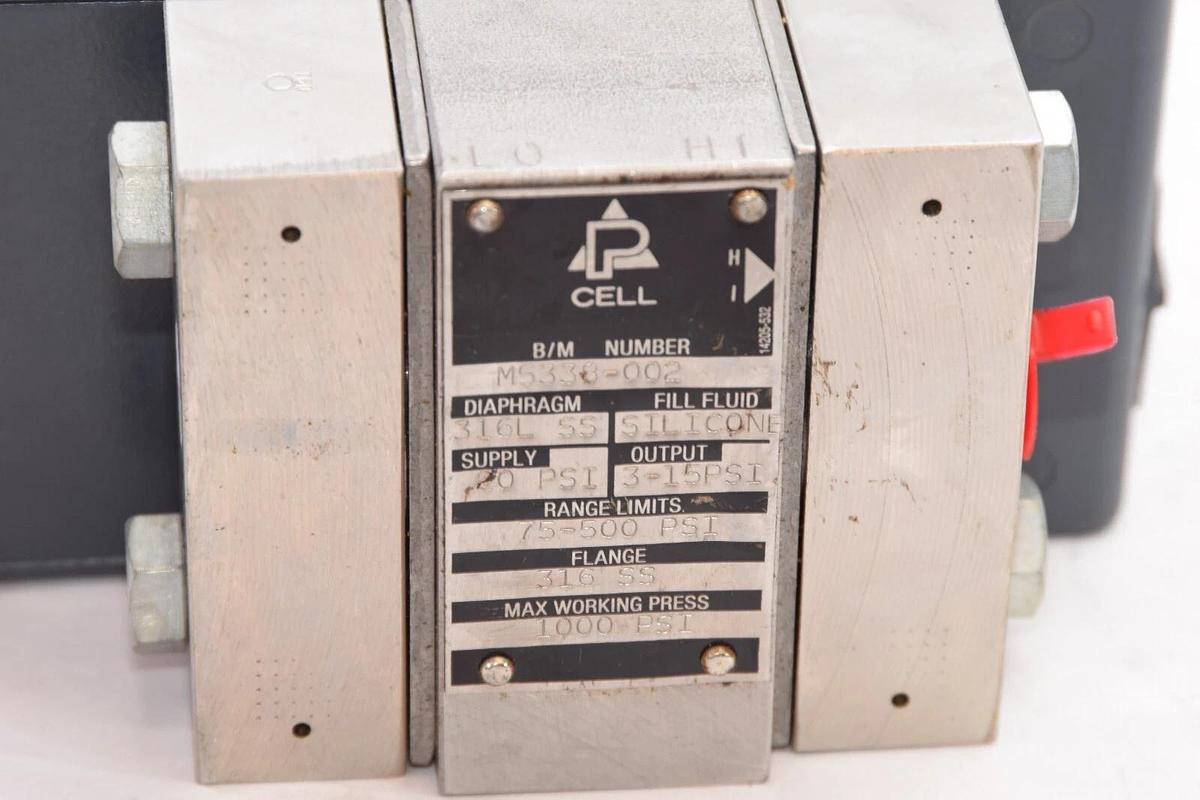 (NEW) MOORE M5338-002 75-500psi 316 SS P Cell Differential Pressure Transmitter