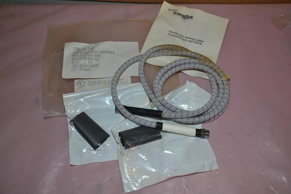 Used Raychem Tracetek 500 Sensing Cable TT502-MSC-5-MC 033763-000 NEW