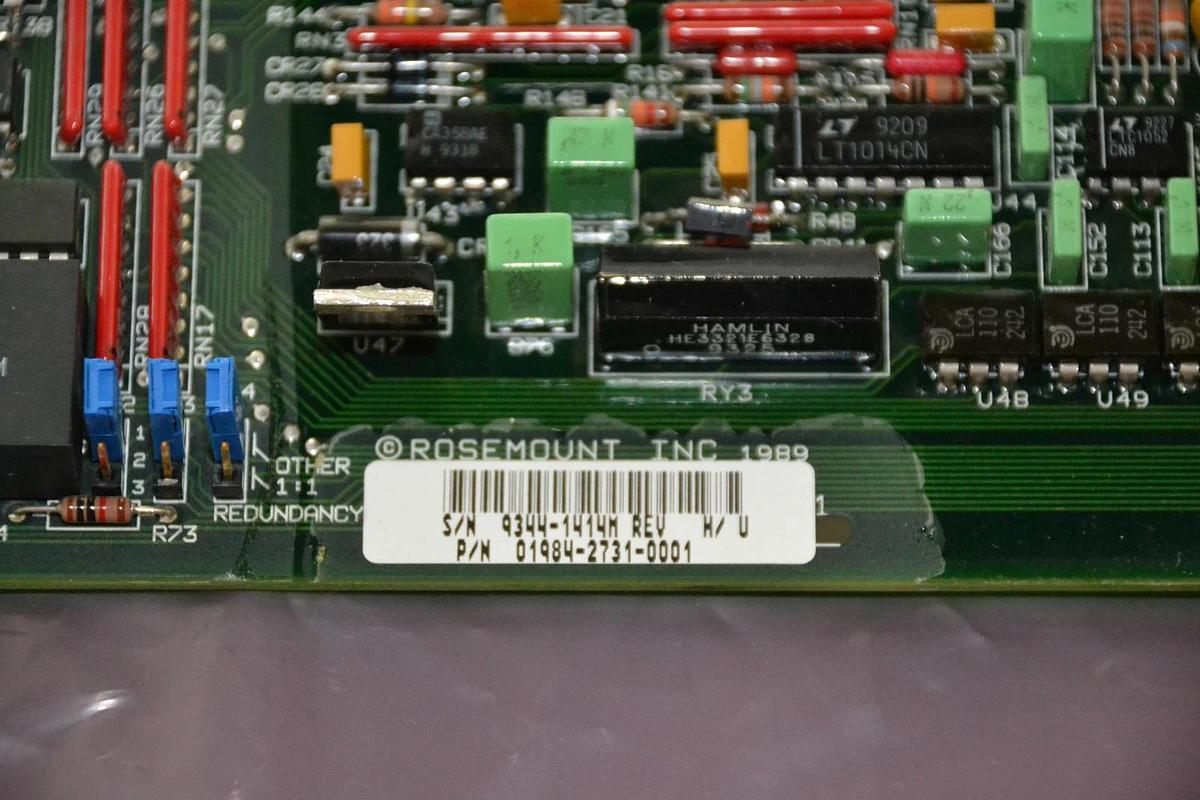 Used FISHER ROSEMOUNT CIRCUIT BOARD CARD 01984-2731-0001 0198427310001 REV E/F