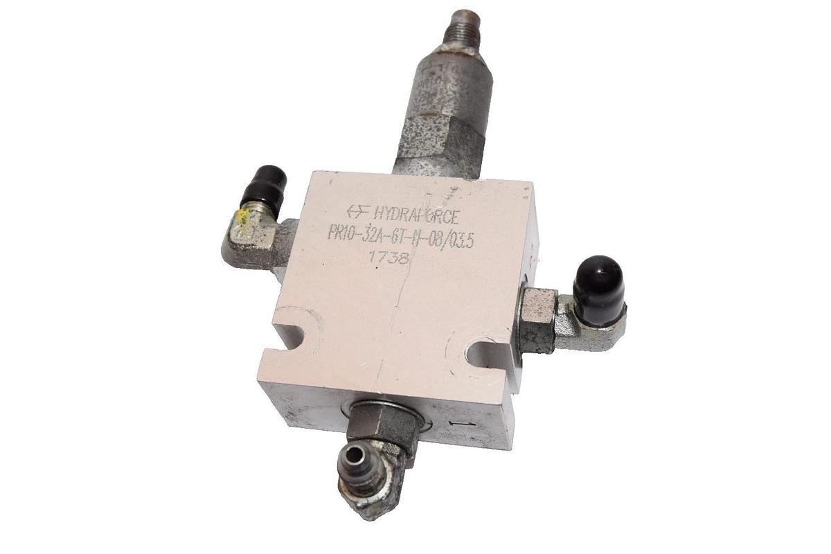 Used Hydraforce PR10-32A-6T-M-08/03.5 1738 PR10 32A-0-N-08/03.5 Manifold Valve