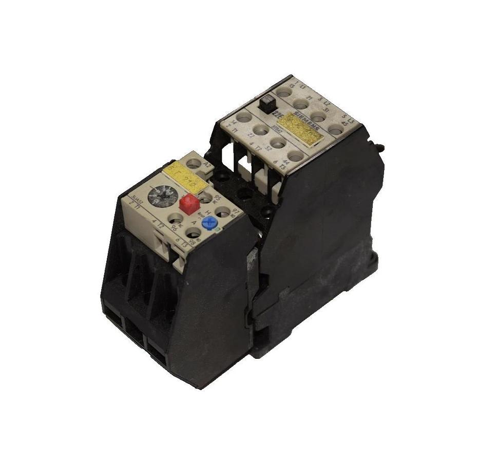 Used SIEMENS 3UA5200-1J 6,3-10A WITH 3 TB4217-0A 3UA52 & 3TB42 500V 30A 3PH CONTACTOR