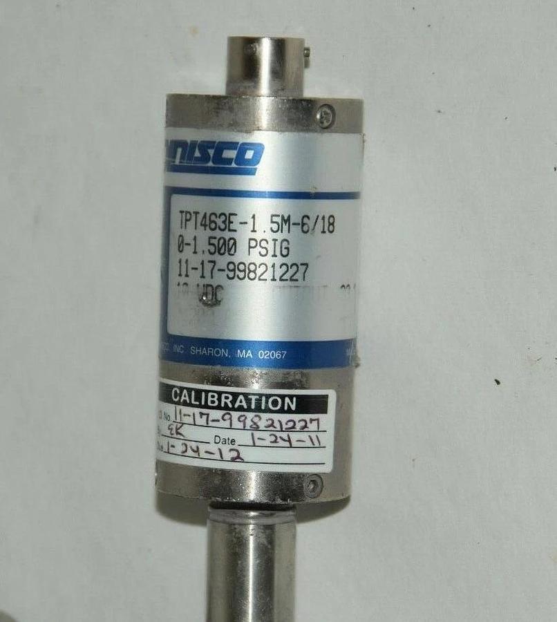 Used DYNISCO TPT463E-1.5M-6/18 0-1,500psig 10Vdc Pressure Transducer