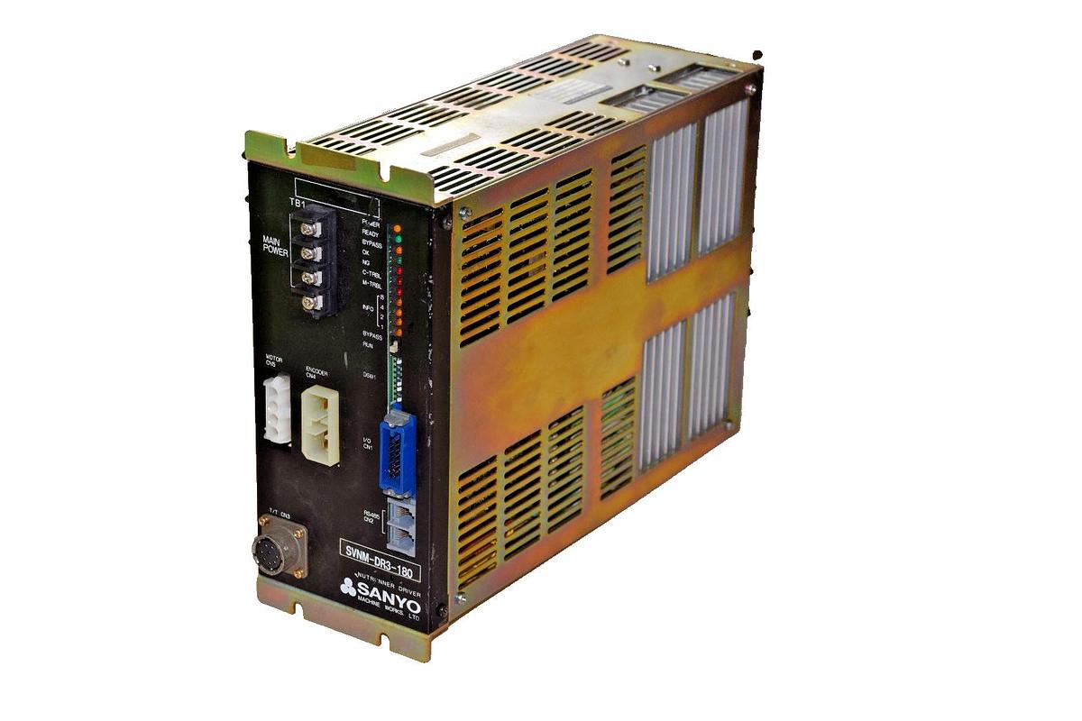 Used SANYO SVNM-DR3-180 SVNMDR3180 9812038 BA02R-10 NUTRUNNER DRIVE SVNM DR3 180