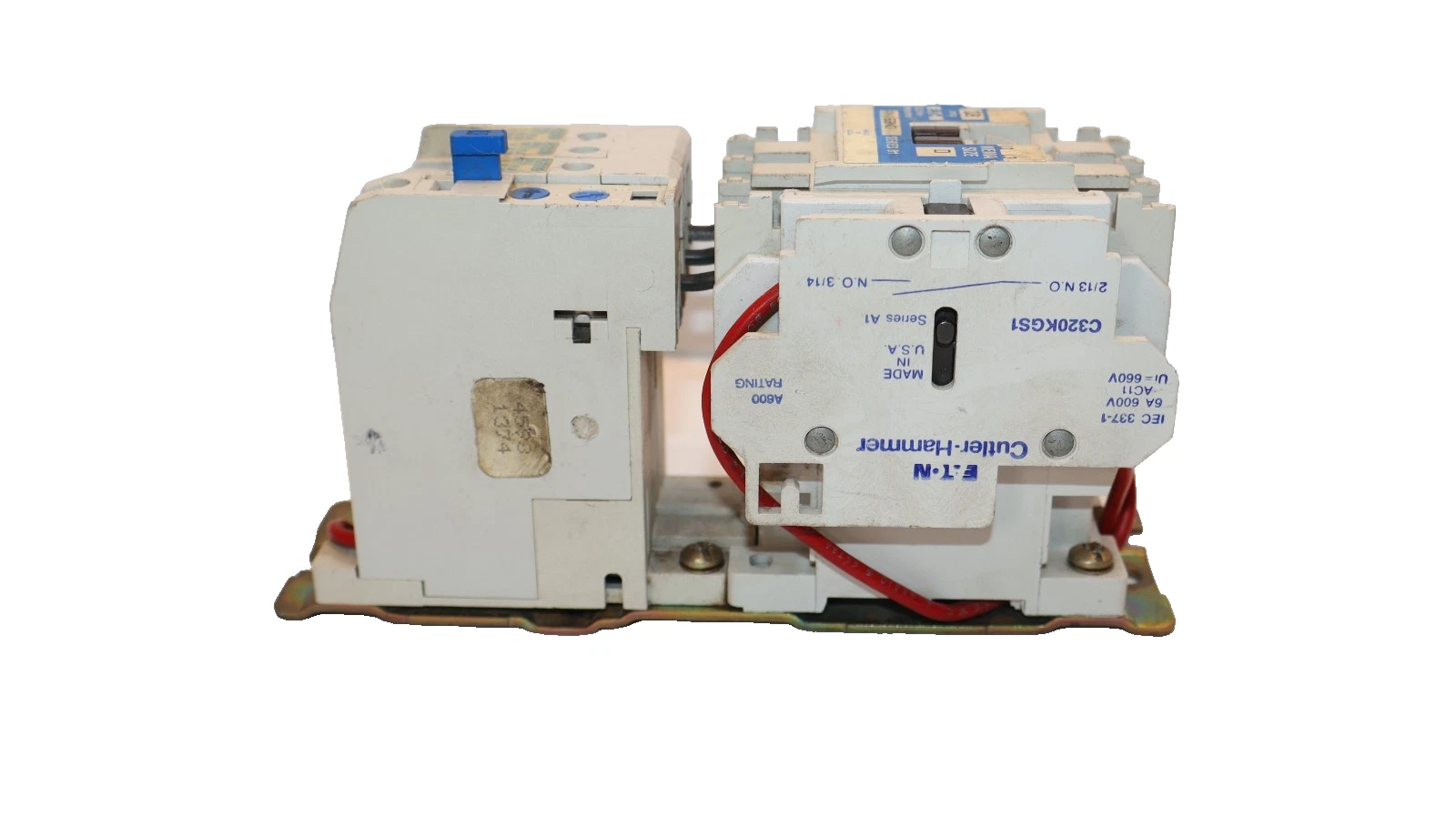 Used Cutler-Hammer Eaton Starter AN16BN0 Size Sz 0 600V 18A 18 Amp 120v coil AN16BNO