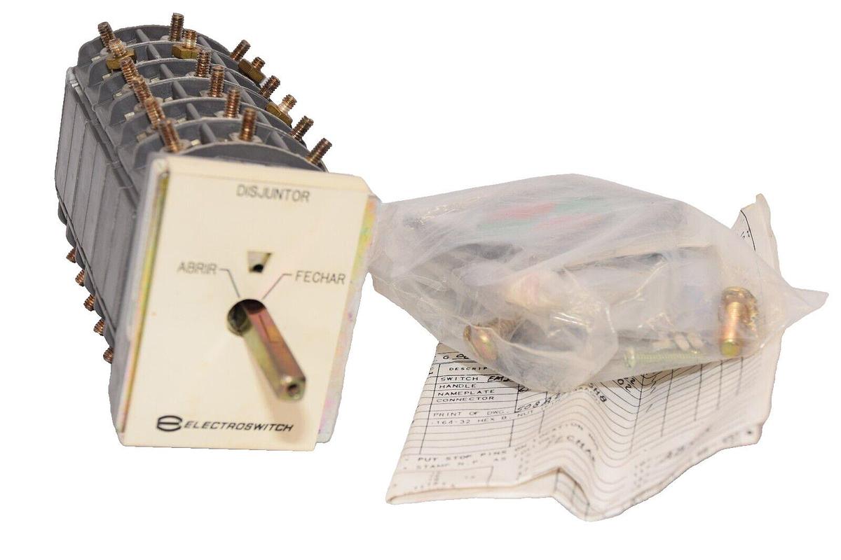 (NEW) ELECTROSWITCH 508A255G02 937-515-62 E 3 Position Rotary Selector Switch