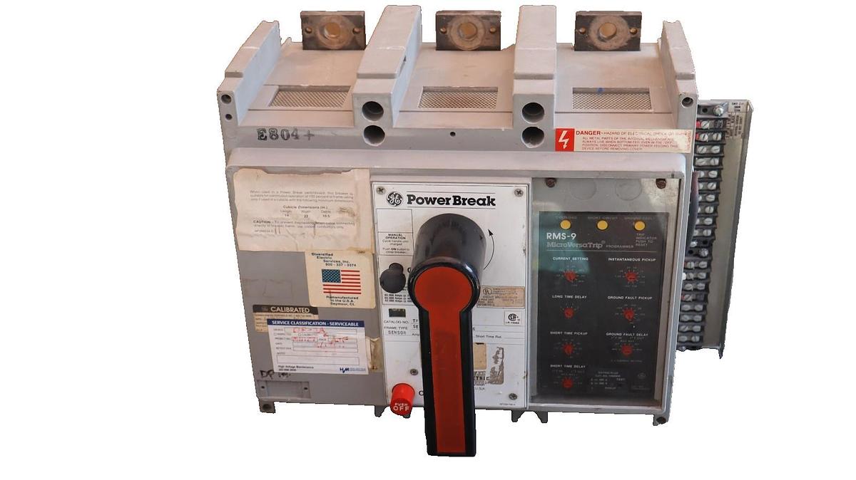 Refurbished GE General Electric Circuit Breaker Power Break 800A Amp TP88SSZ TR8S600