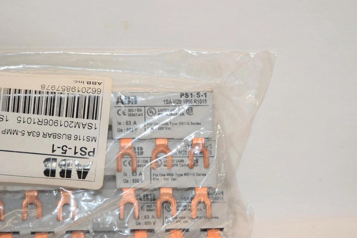 (NEW) ABB PS1-5-1 MS116 63A Busbar