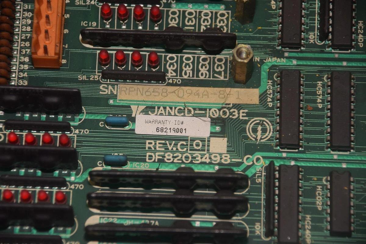 Used YASKAWA MOTOMAN ROBOTICS PCB CIRCUIT BOARD JANCD-1003E REV. C DF8203498-CO