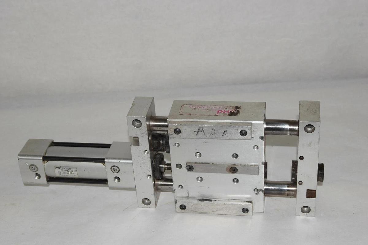 Used PHD SGD14X2-BB-DB-GY SGD14X2-BB-DB-GY-H4 Pneumatic Slide & Cylinder