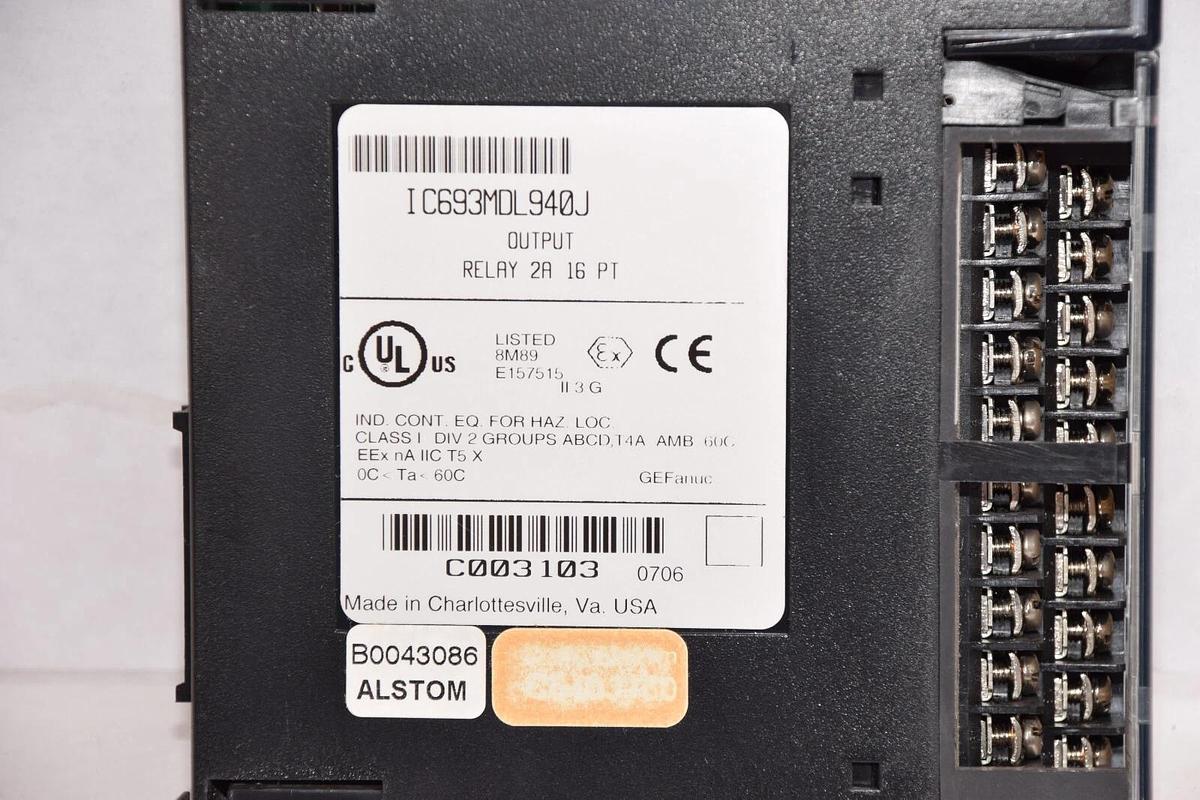 Used GE FANUC Output Module IC693MDL940J 2A 16pt Relay Output Module
