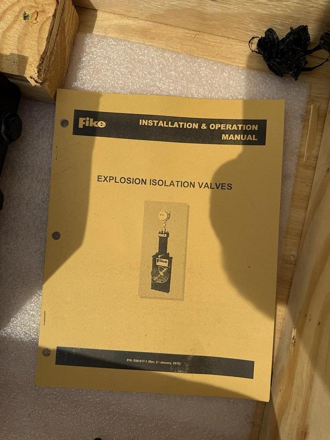 FIKE Explosion Size Sz 6 Isolation Valve E30-0555-06 E30055506 6"  (NOS)