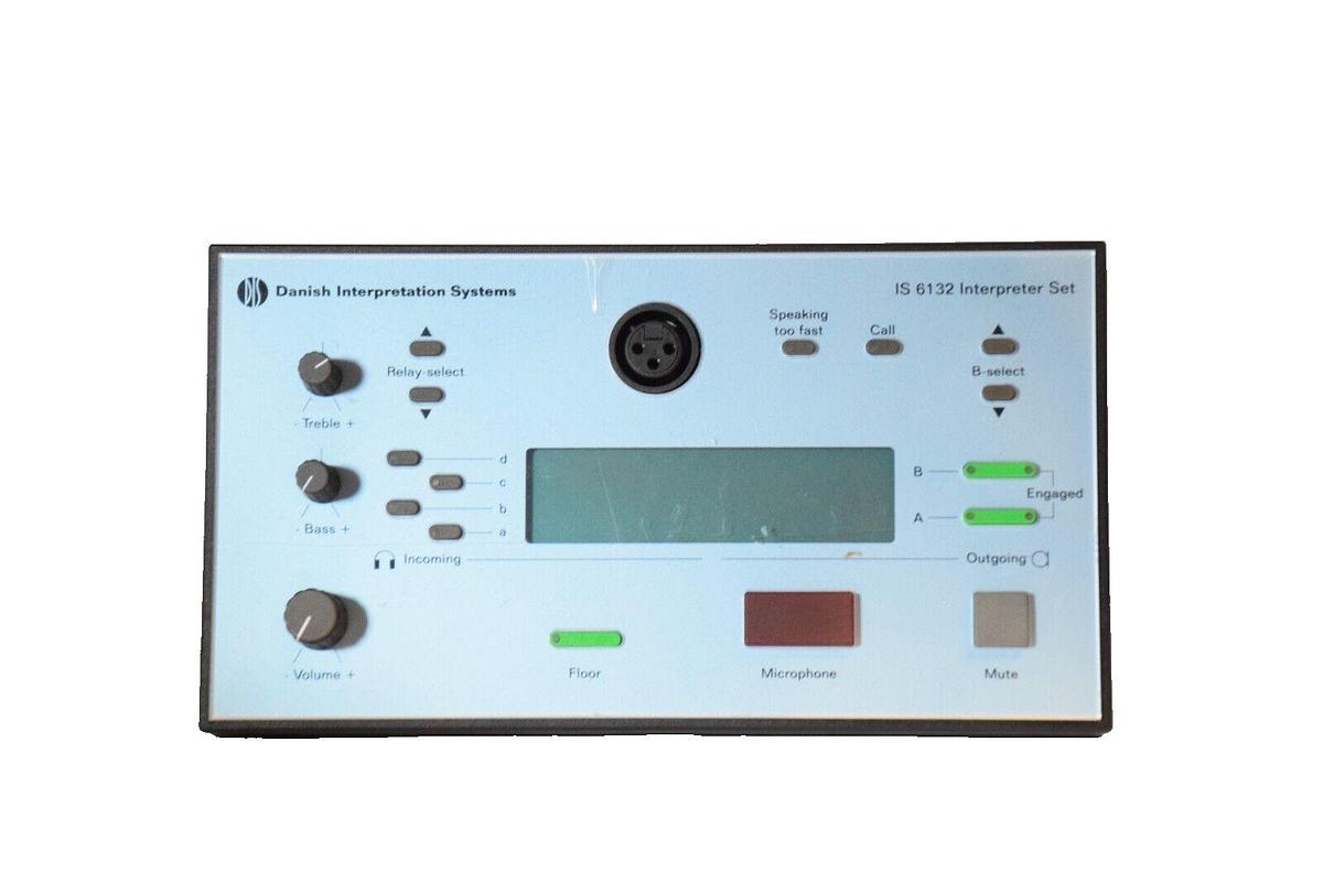 NEW- DANISH INTERPRETATION SYSTEMS IS6132 Interpreter Set Dig. Conference System