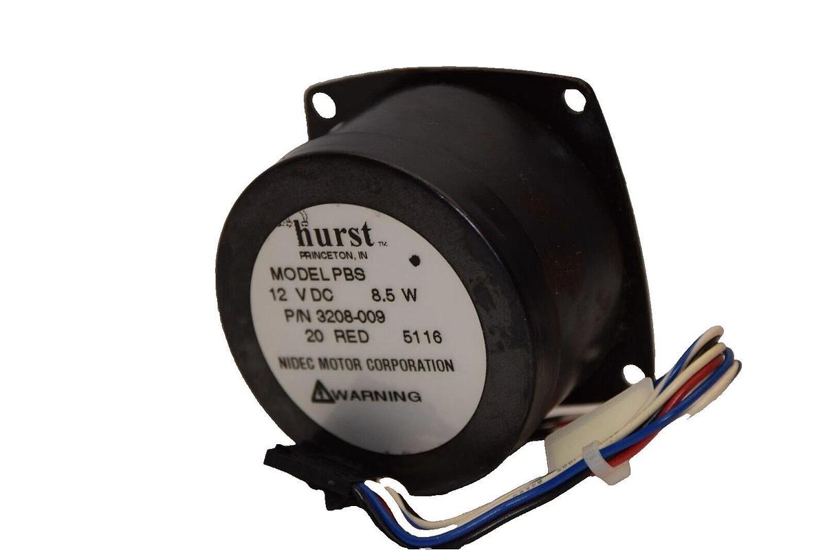 (NEW) HURST / NIDEC MOTOR CORP. PBS , 3208-009 12Vdc 8.5W Gear Motor