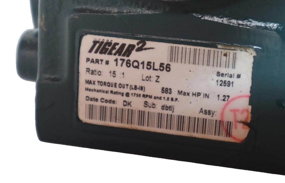 Refurbished Dodge Tigear-2 Speed Reducer Gear Box 176Q15L56 176Q15L56 Ratio 15:1 (Refurb)