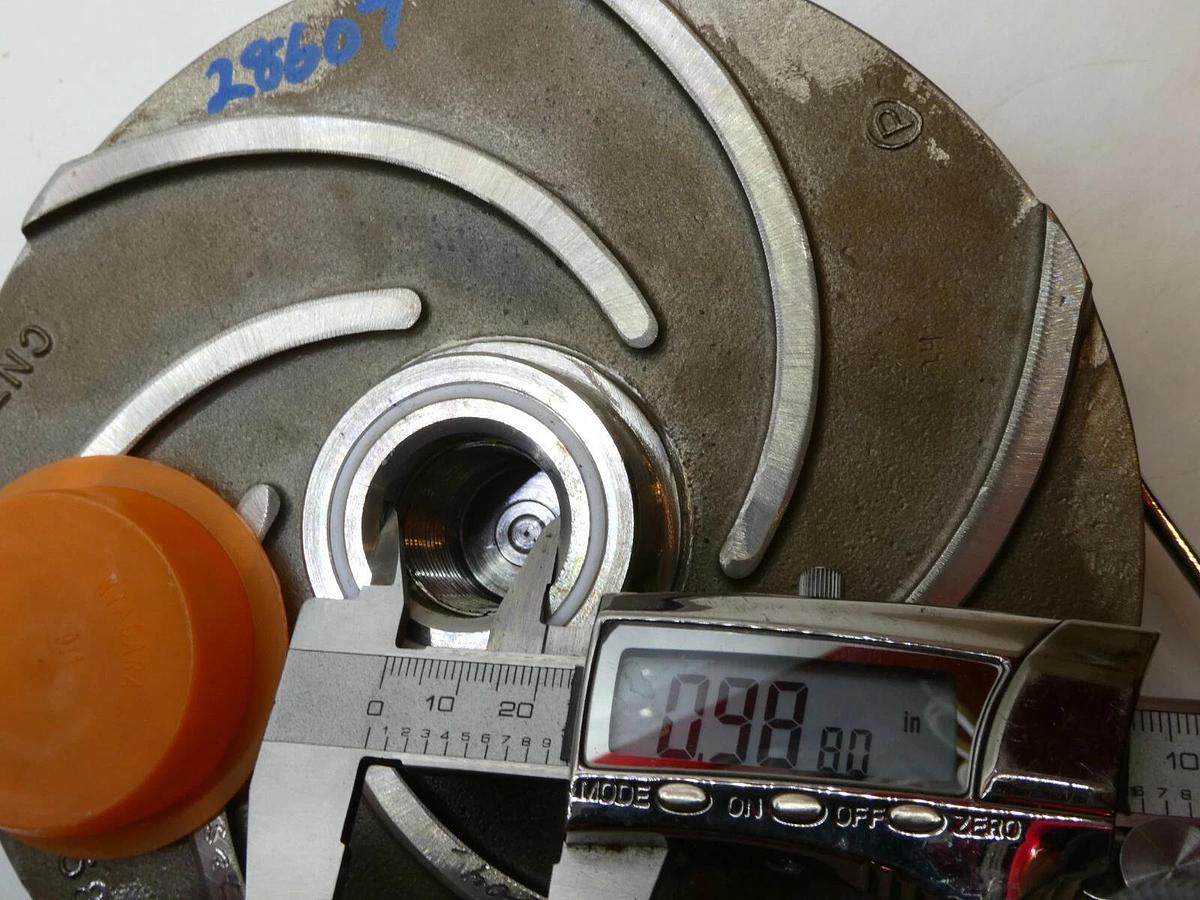 Refurbished GOULD-PUMP 28607 CN7M M210049650 C00262AU2 7.5" Stainless S/S 6 Vane Impeller